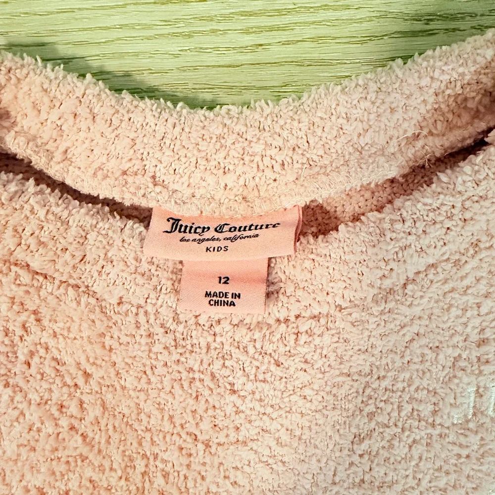 Juicy Couture Kids Pink Teddy Lounge Set size 12